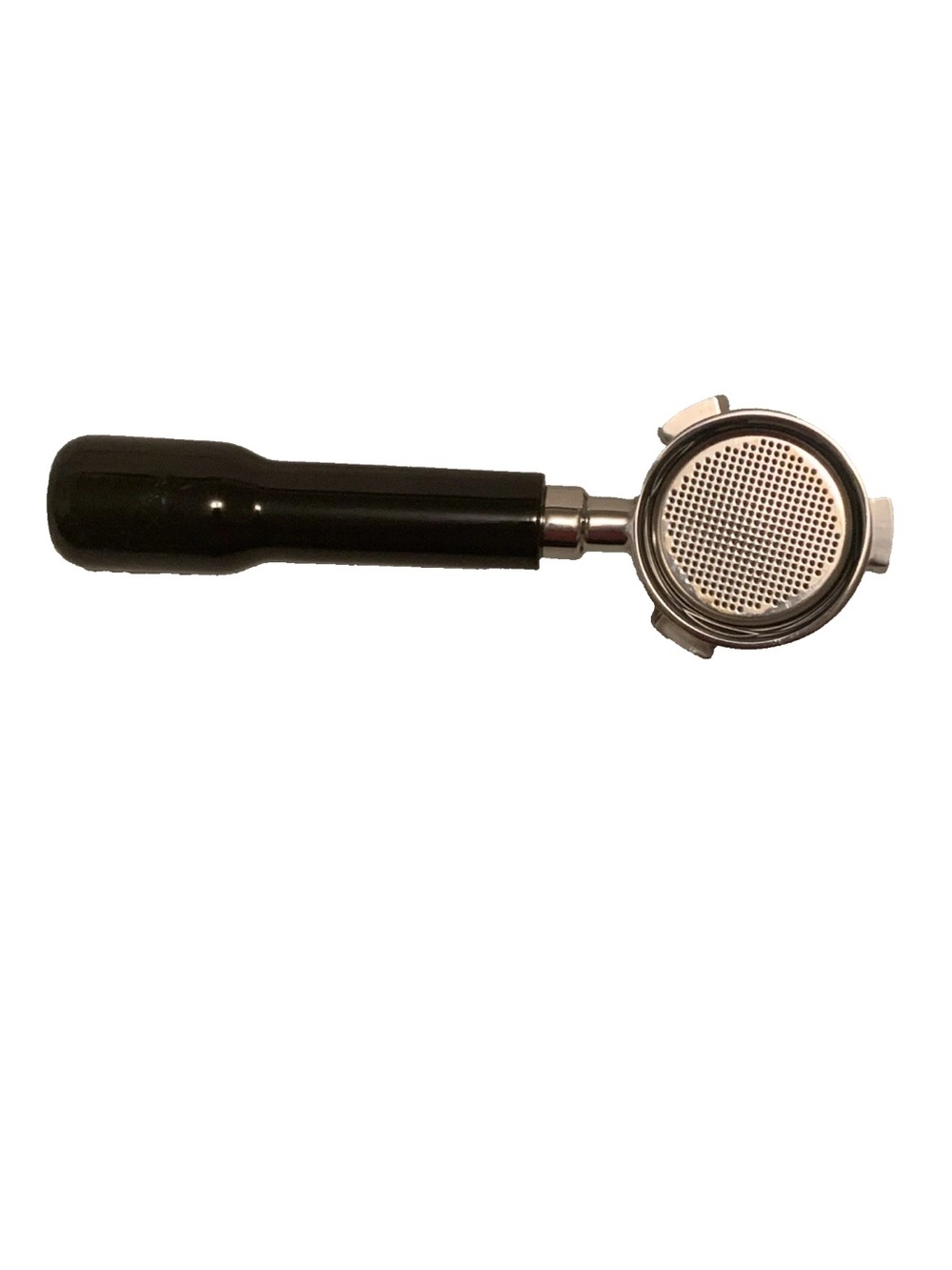 54mm Bottomless Espresso Portafilter with Removable Black Handle (Fits Breville)